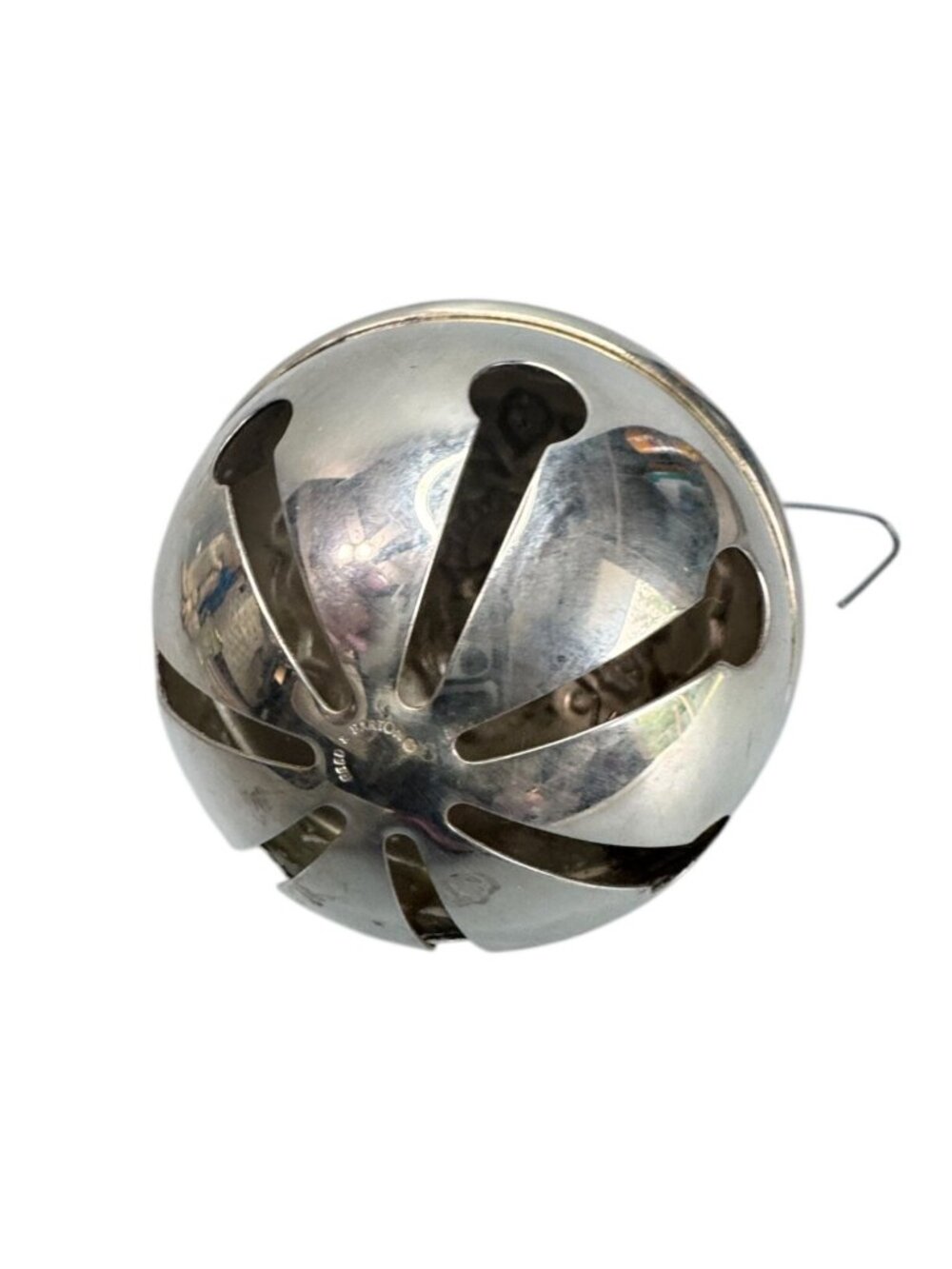 Reed & Barton Holly Bell Christmas Ornament 1996 Silverplate Jingle Bell - Picture 6 of 7